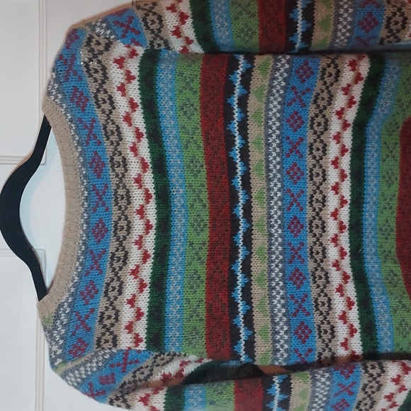 United Colors Of Benetton Fair Isle Wool Alpaca Sweater - Picture 8 of 11